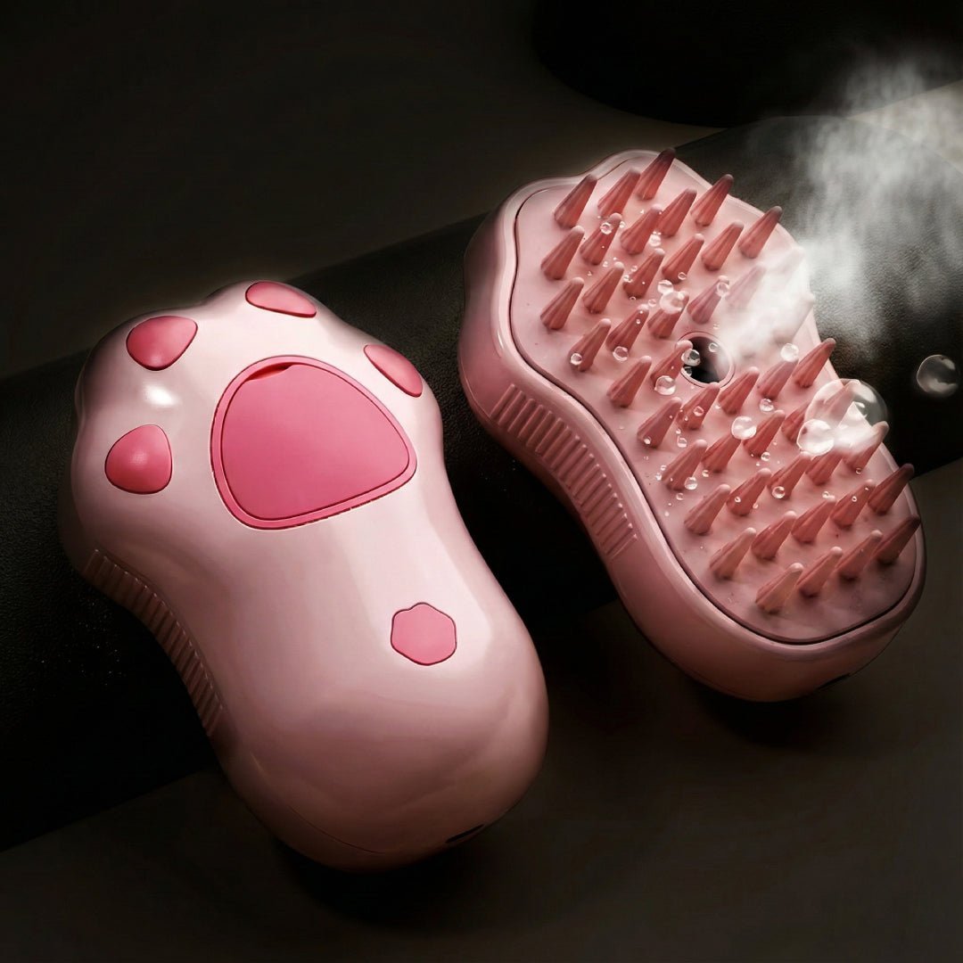 🎁 Parowa szczotka kąpielowa dla psa i kota (Discount) - CutePET