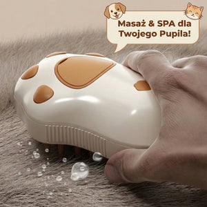 Parowa szczotka kąpielowa dla psa i kota - CutePET